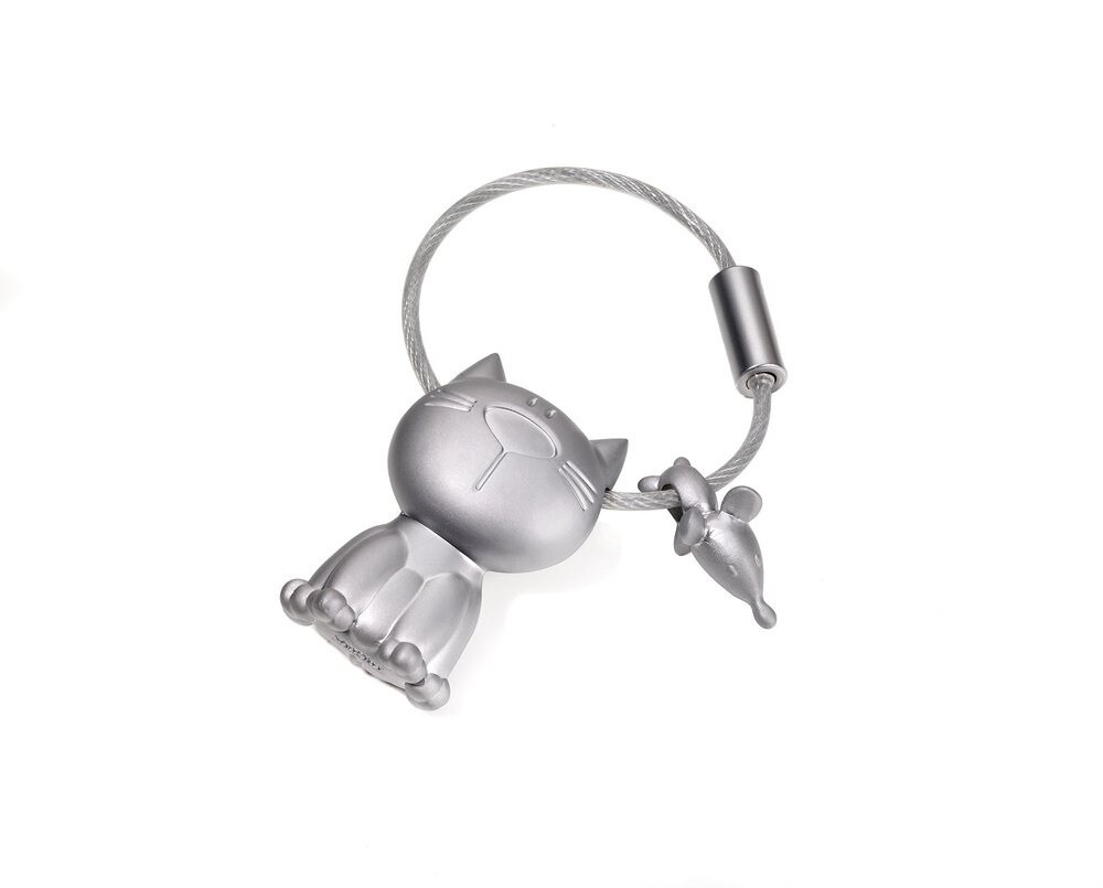 4485 Keyring, 10 cm, Silver KR14-20/MA